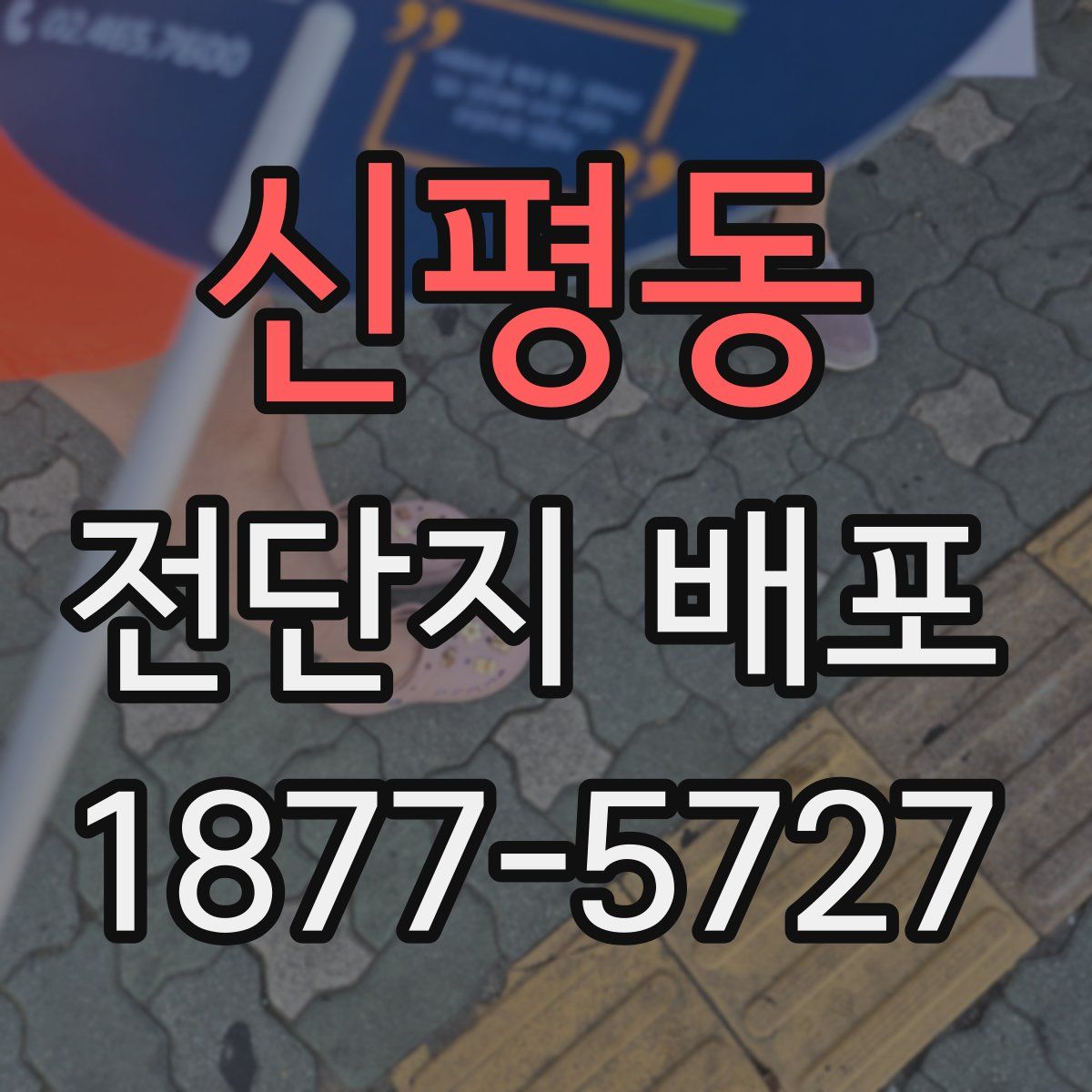 신평동 전단지 배포