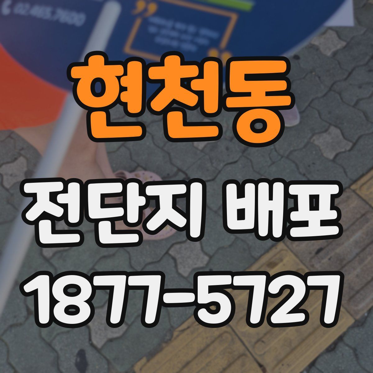 현천동 전단지 배포