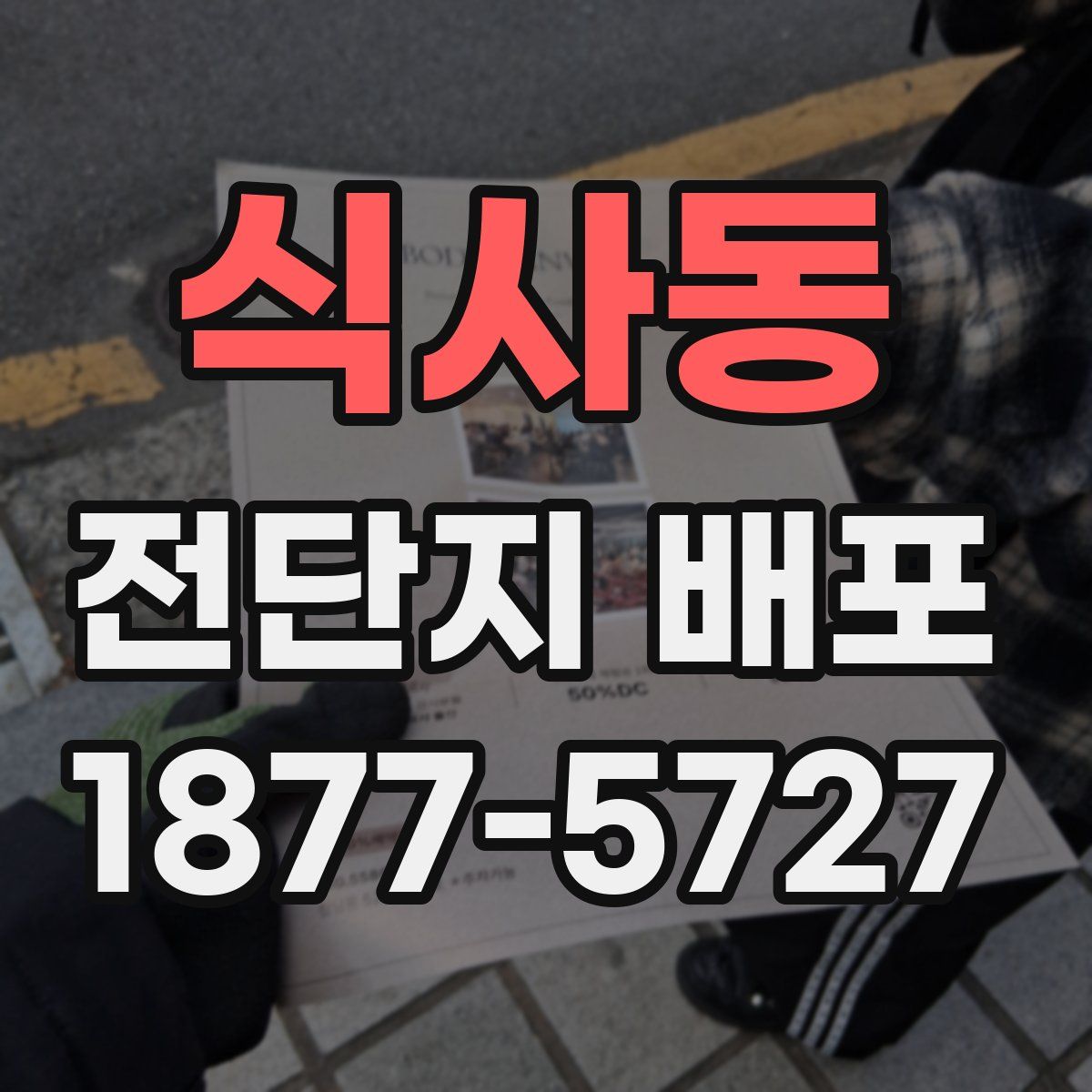 식사동 전단지 배포