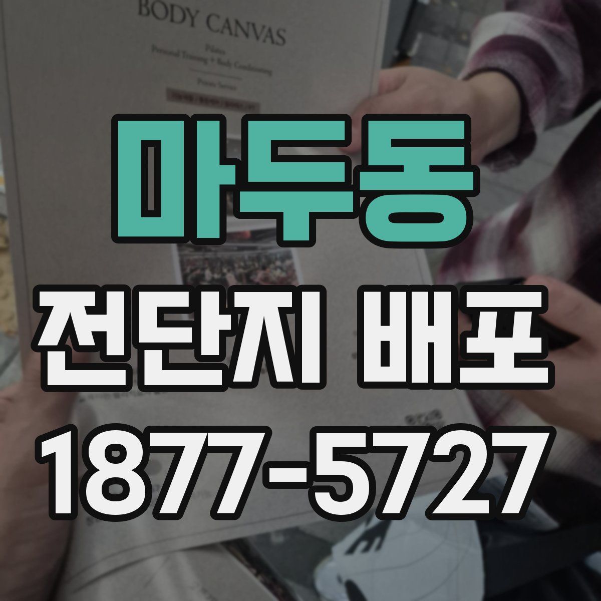 마두동 전단지 배포