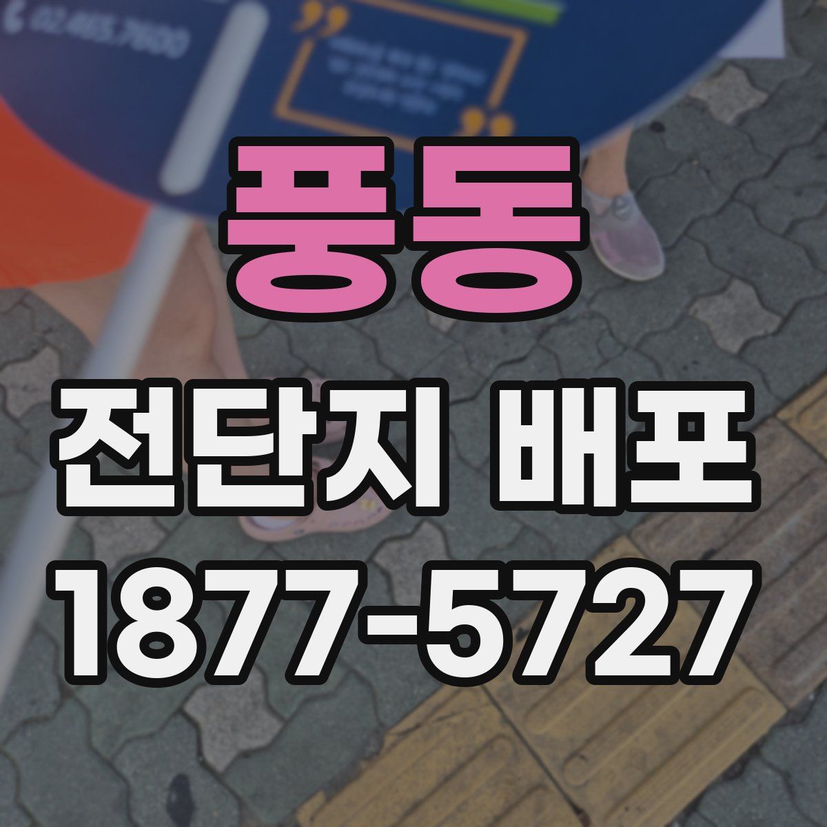 풍동 전단지 배포