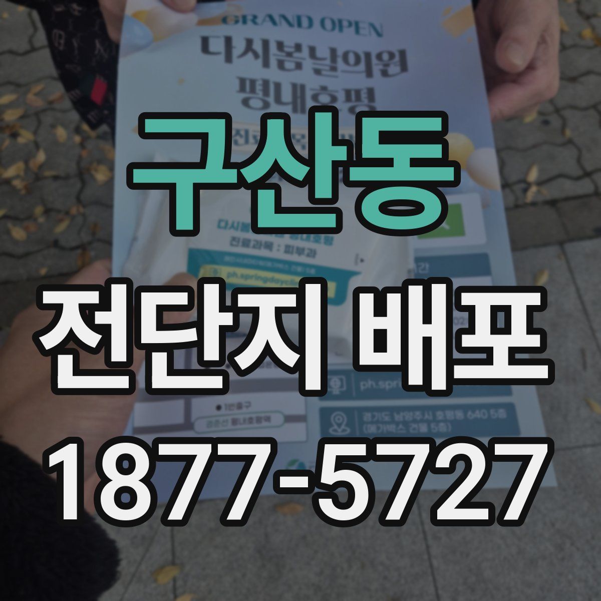 구산동 전단지 배포