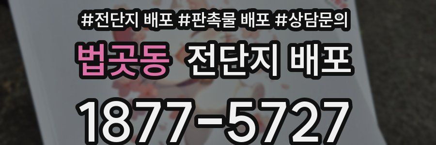 법곳동 전단지 배포