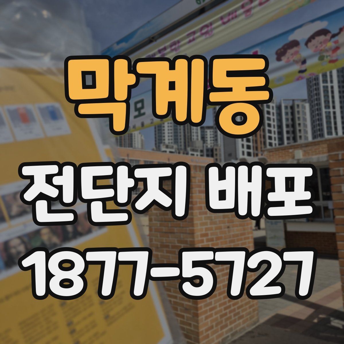 막계동 전단지 배포
