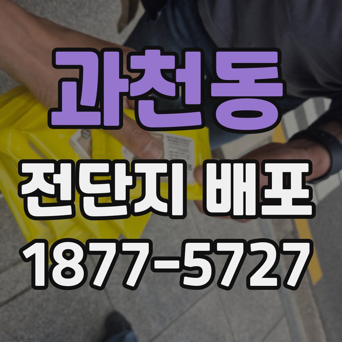 과천동 전단지 배포
