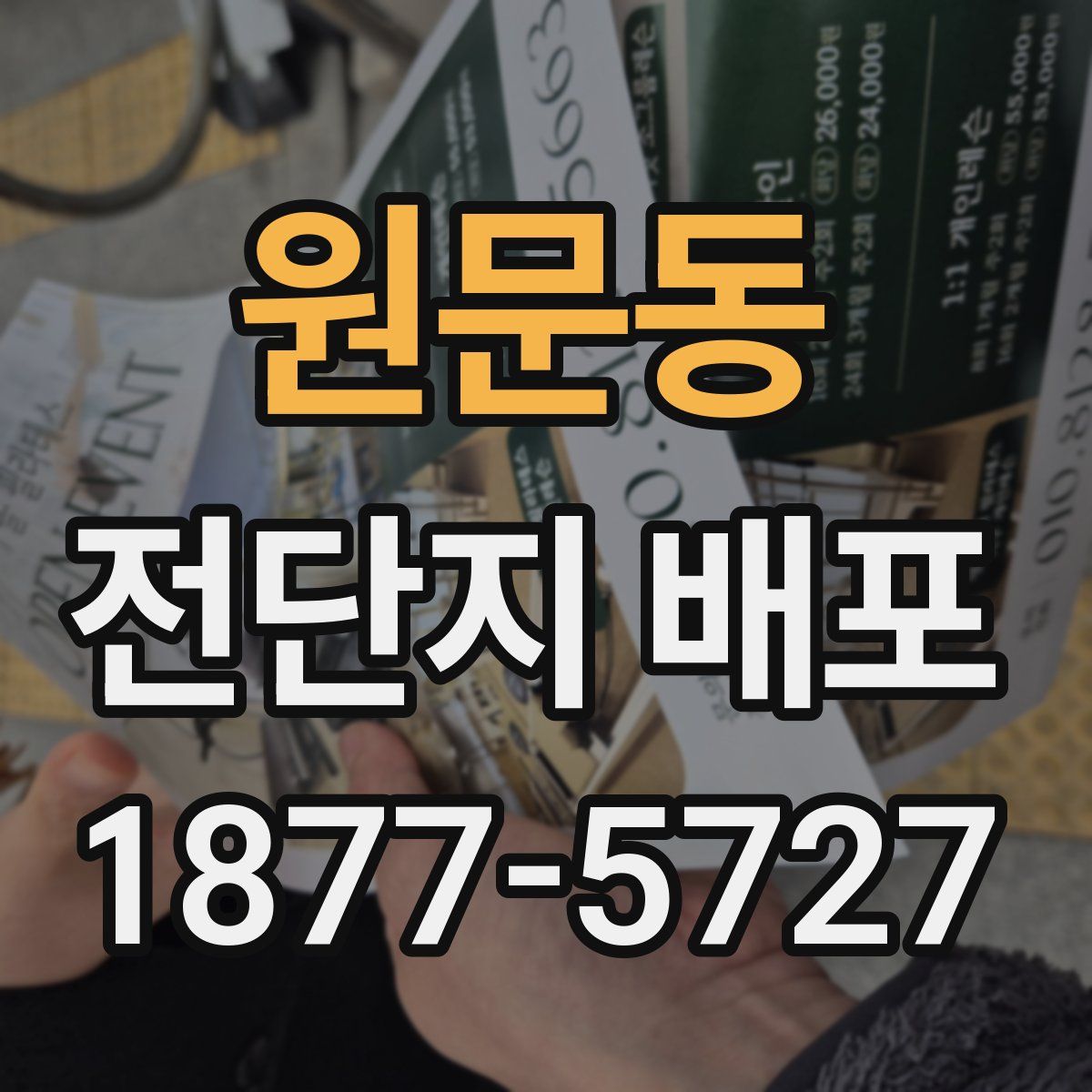 원문동 전단지 배포