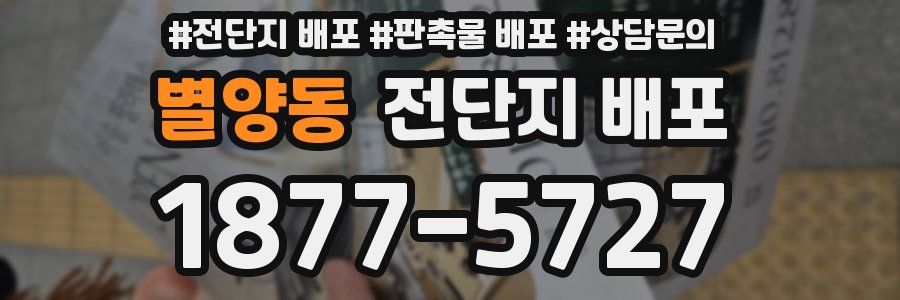 별양동 전단지 배포