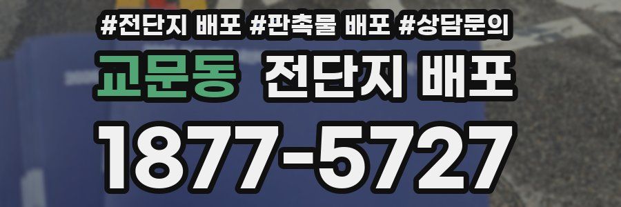 교문동 전단지 배포