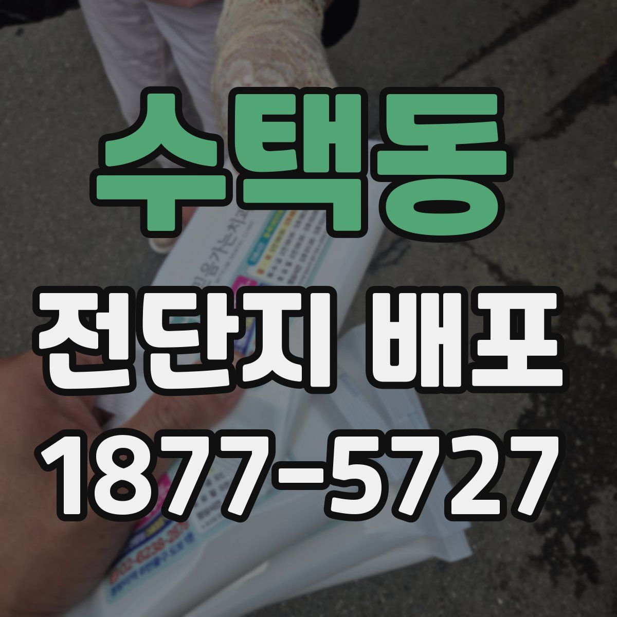 수택동 전단지 배포