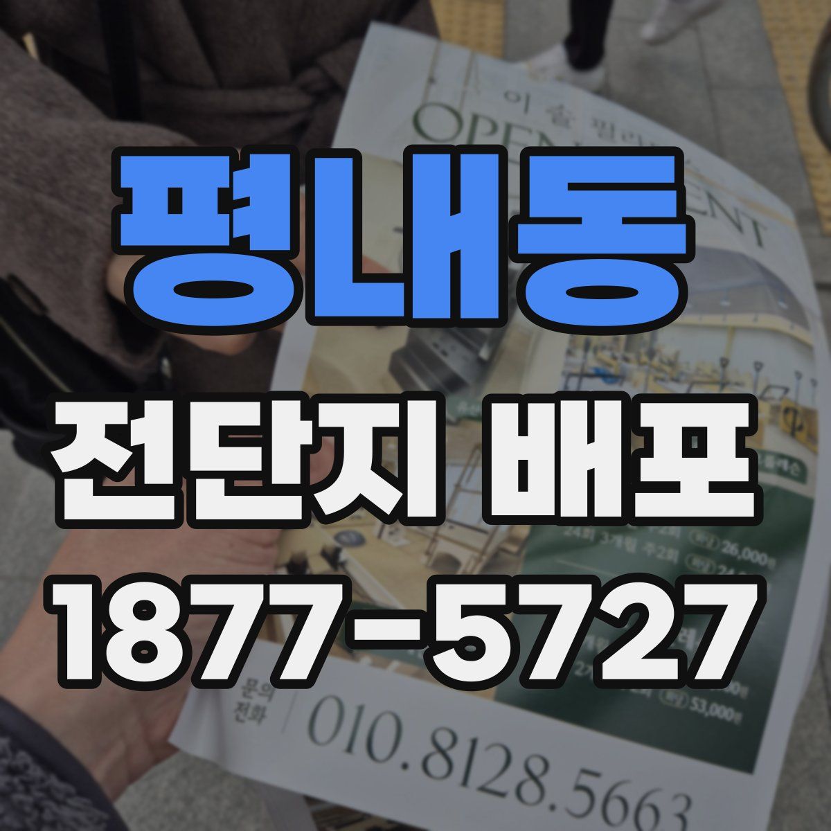 평내동 전단지 배포