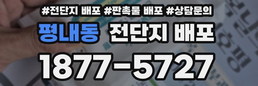 평내동 전단지 배포