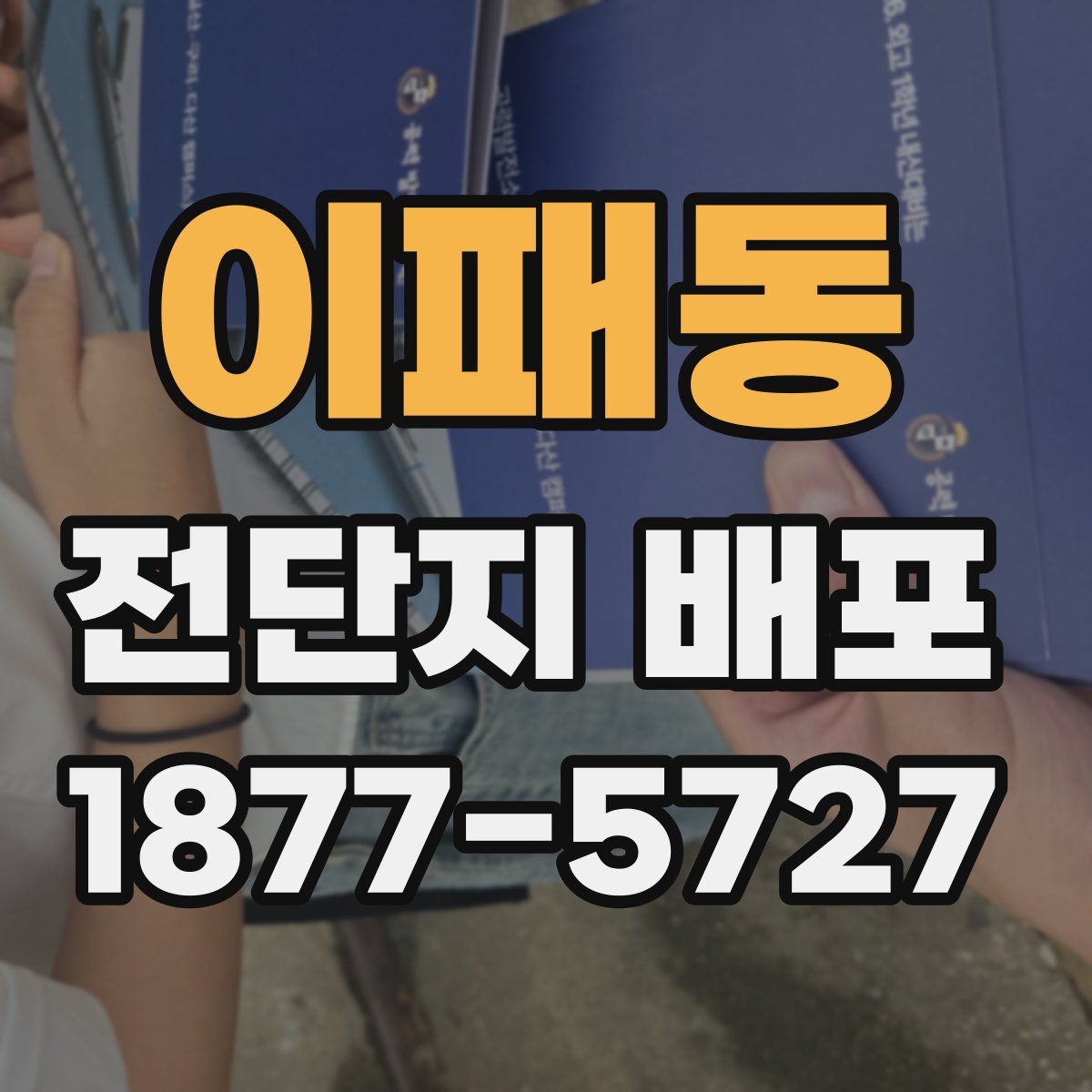 이패동 전단지 배포