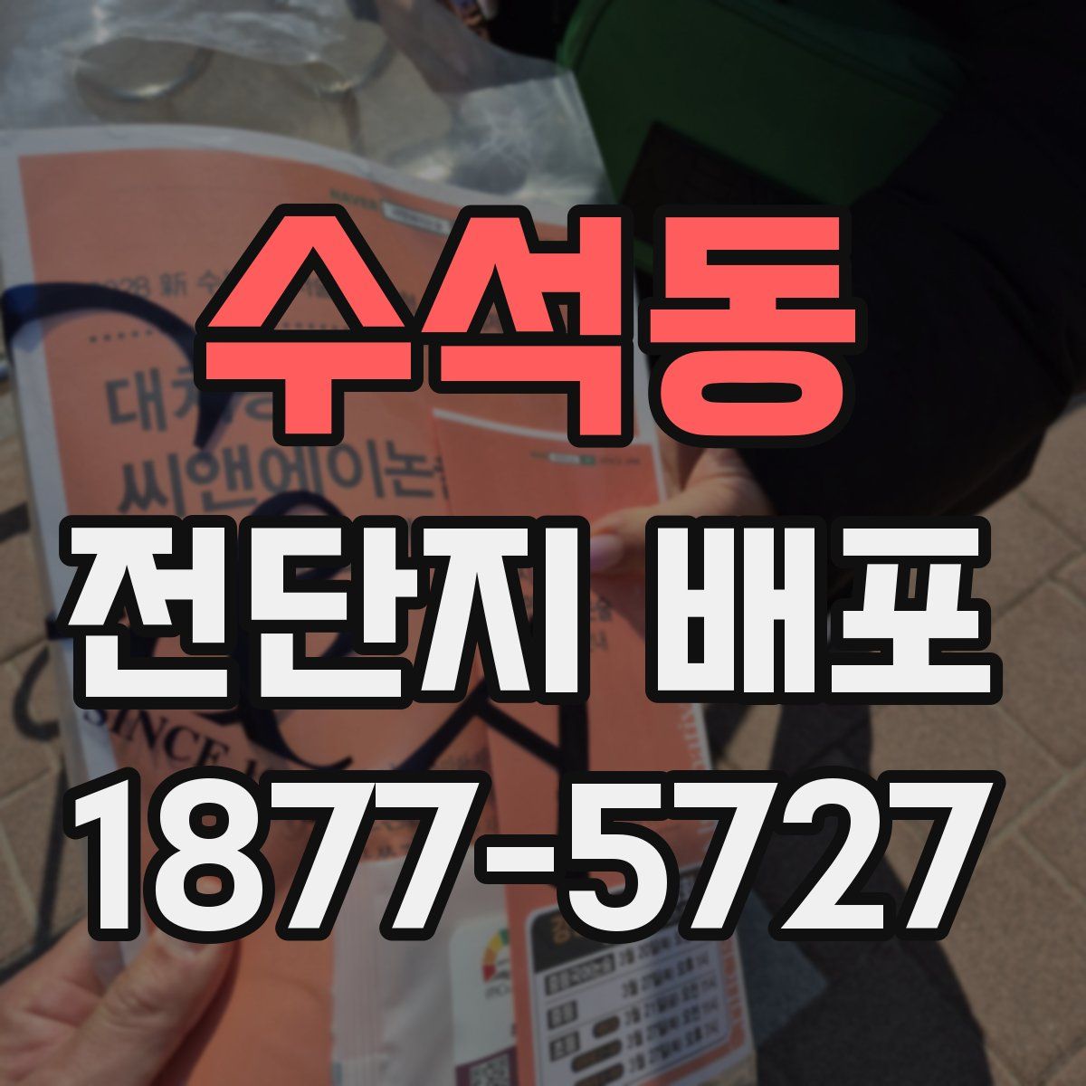 수석동 전단지 배포