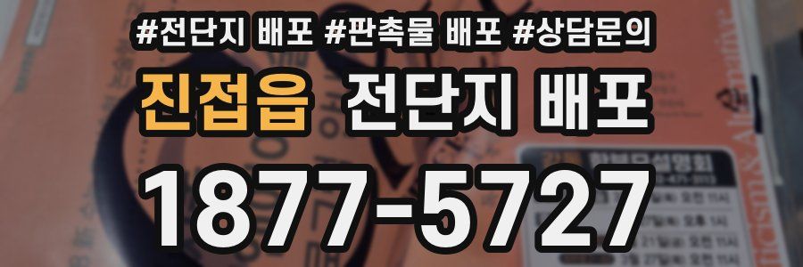 진접읍 전단지 배포