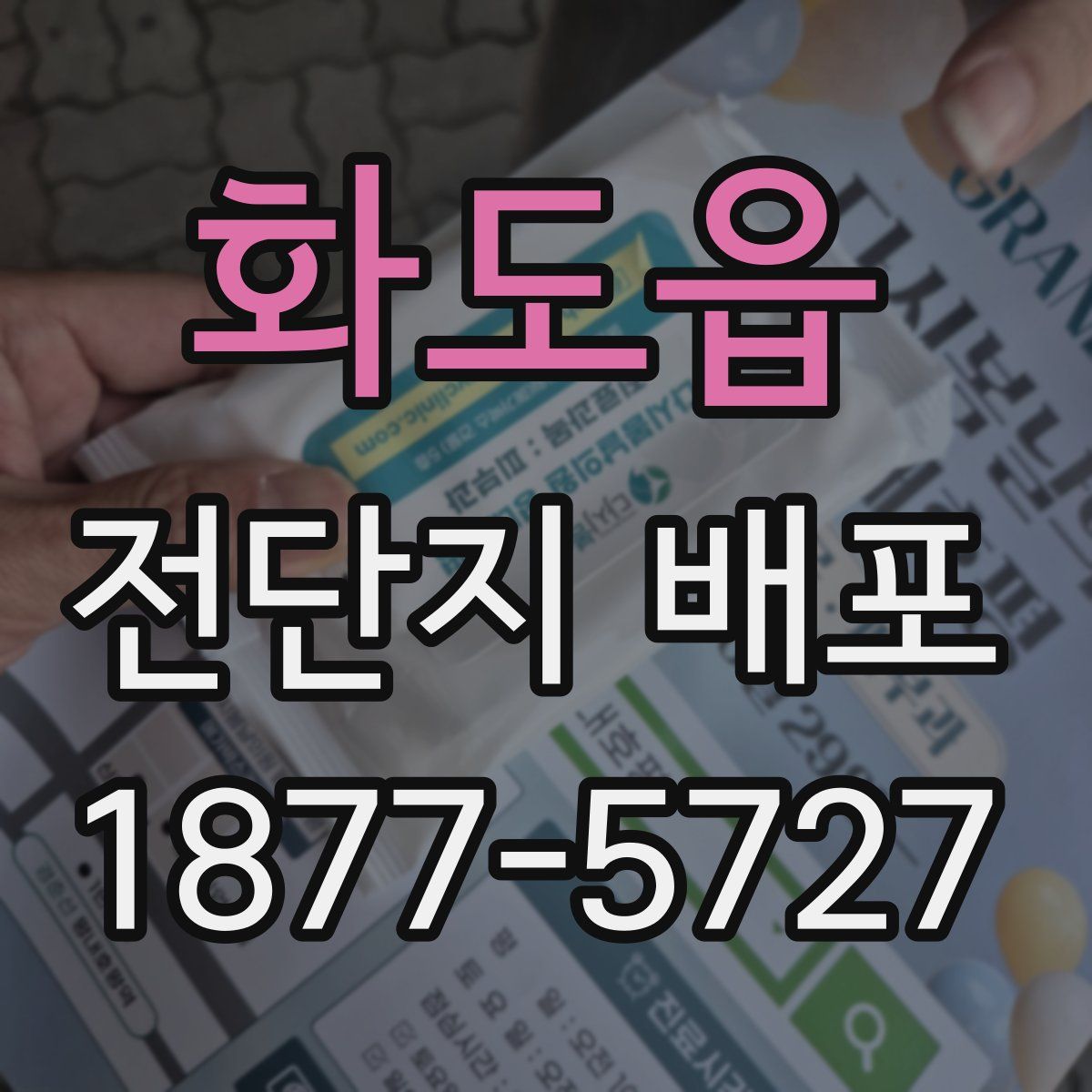 화도읍 전단지 배포
