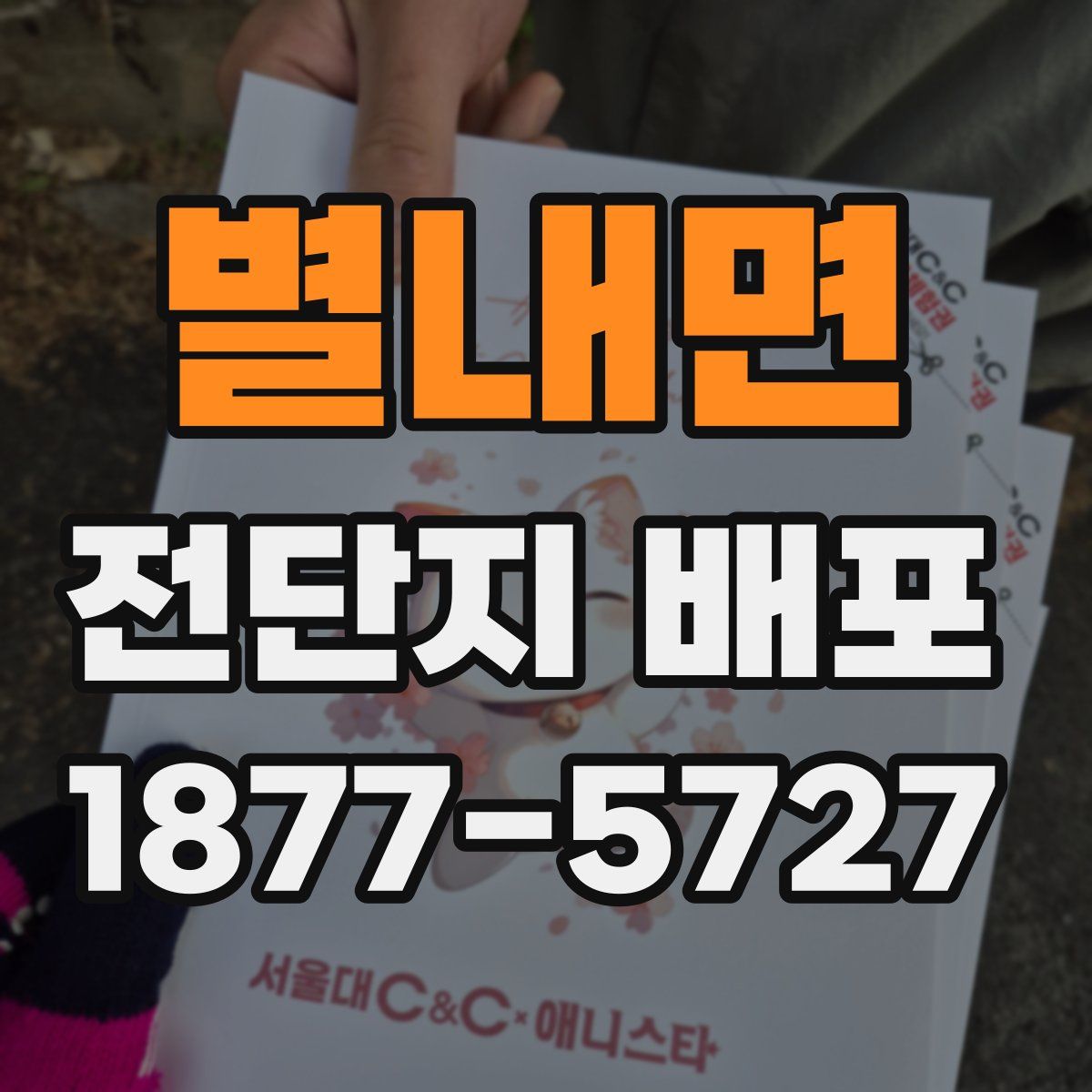 별내면 전단지 배포