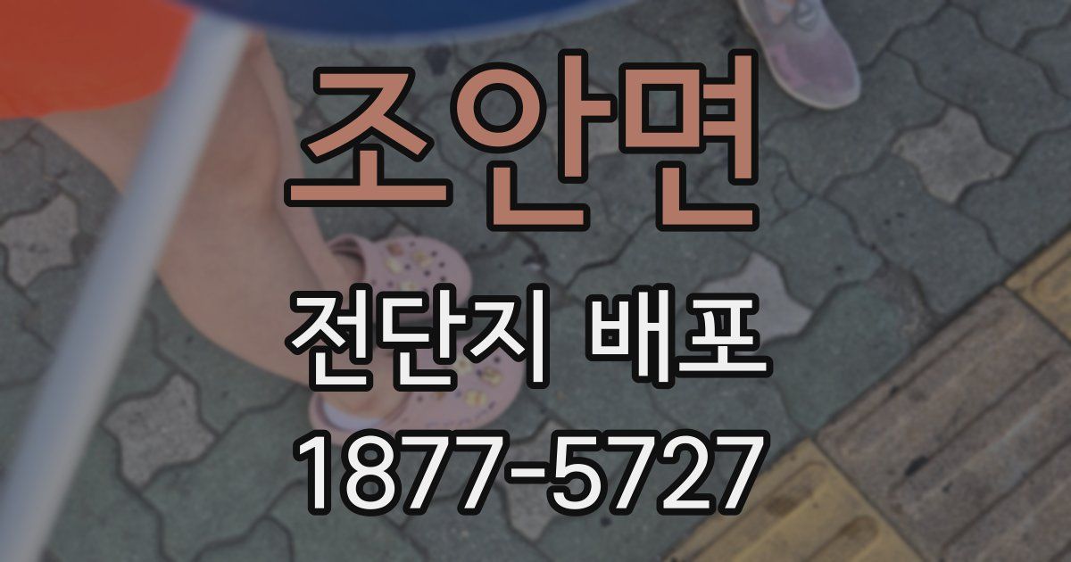 조안면 전단지 배포