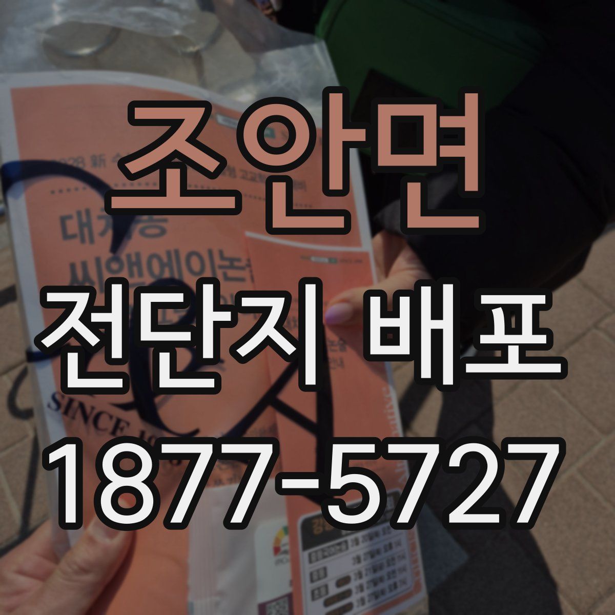조안면 전단지 배포
