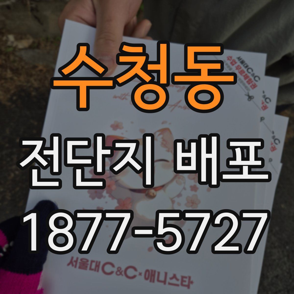 수청동 전단지 배포