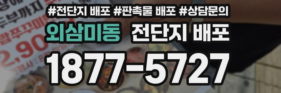 외삼미동 전단지 배포
