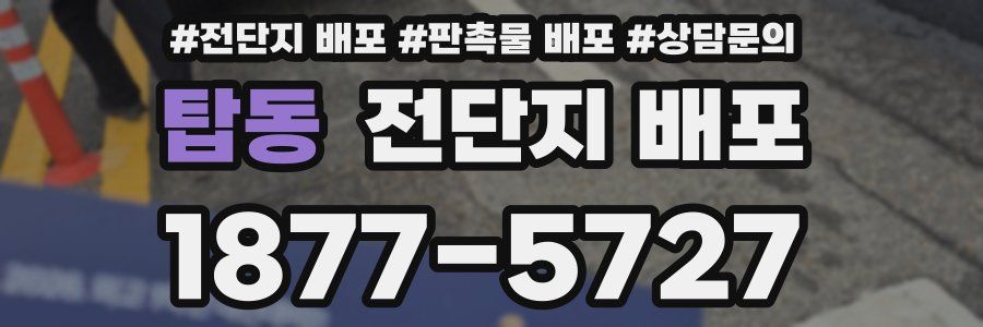 탑동 전단지 배포