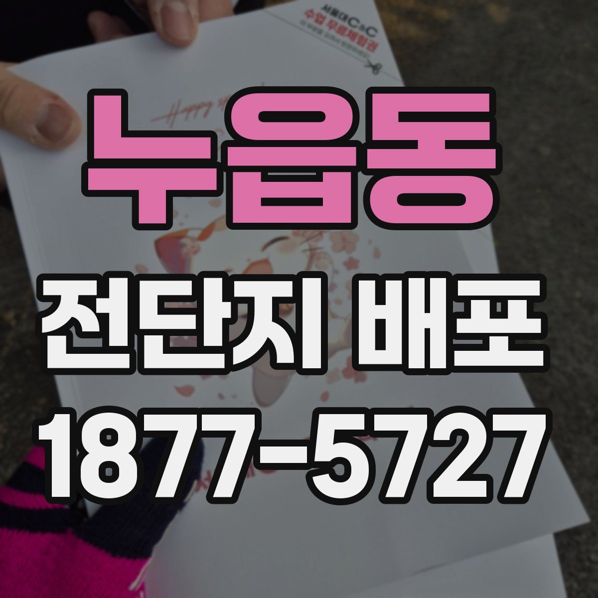 누읍동 전단지 배포