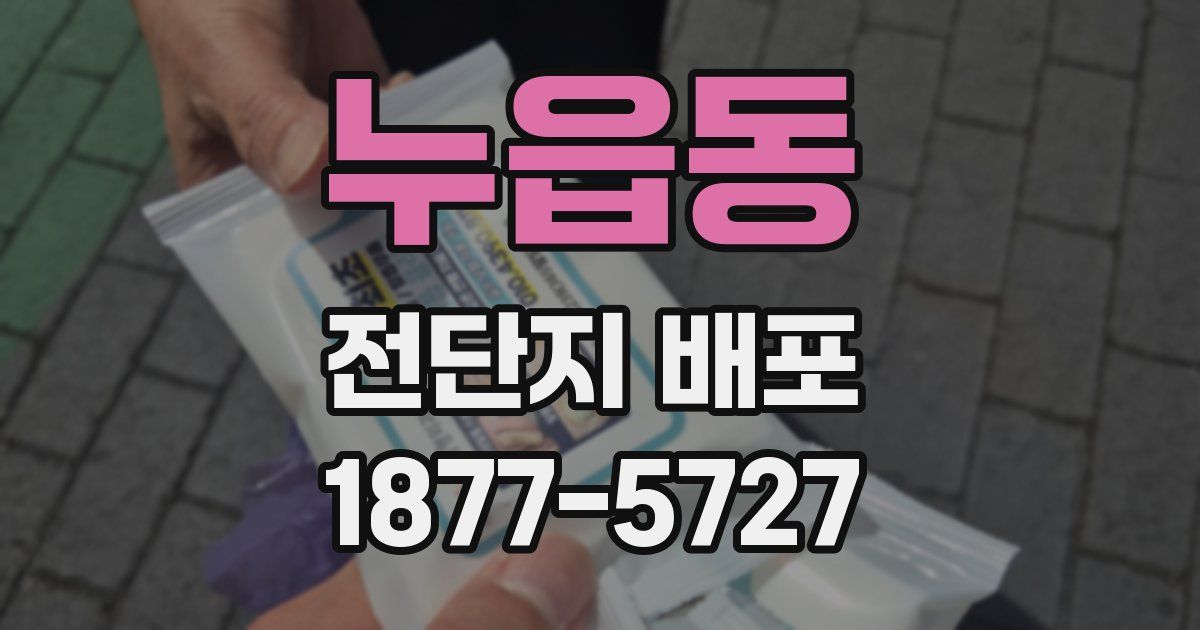 누읍동 전단지 배포