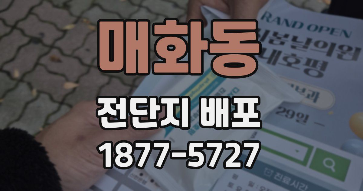 매화동 전단지 배포