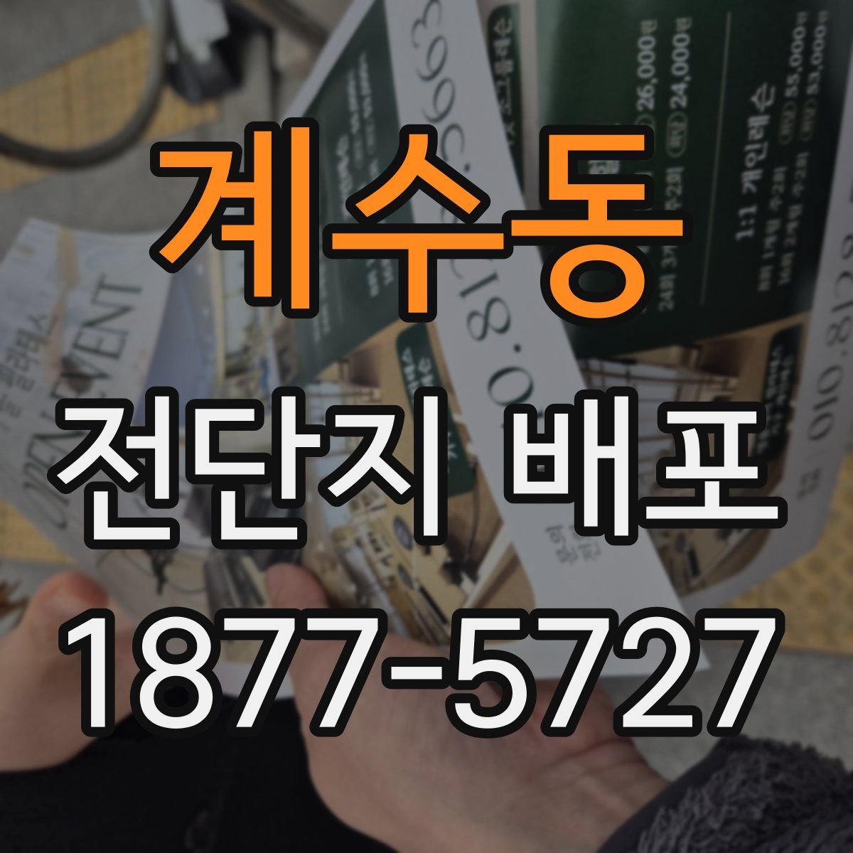 계수동 전단지 배포