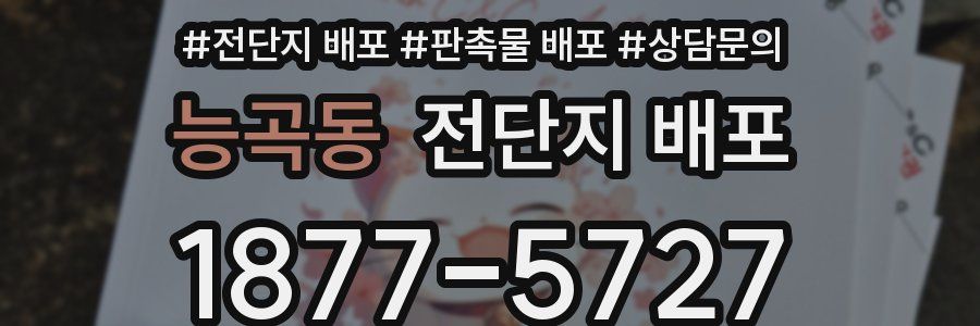 능곡동 전단지 배포