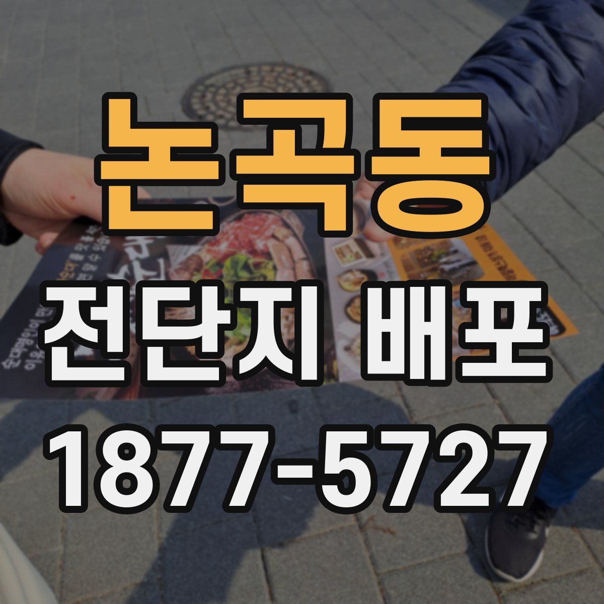논곡동 전단지 배포