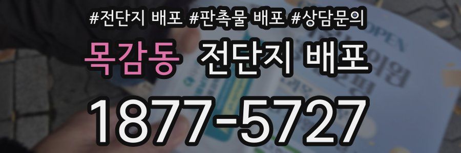 목감동 전단지 배포