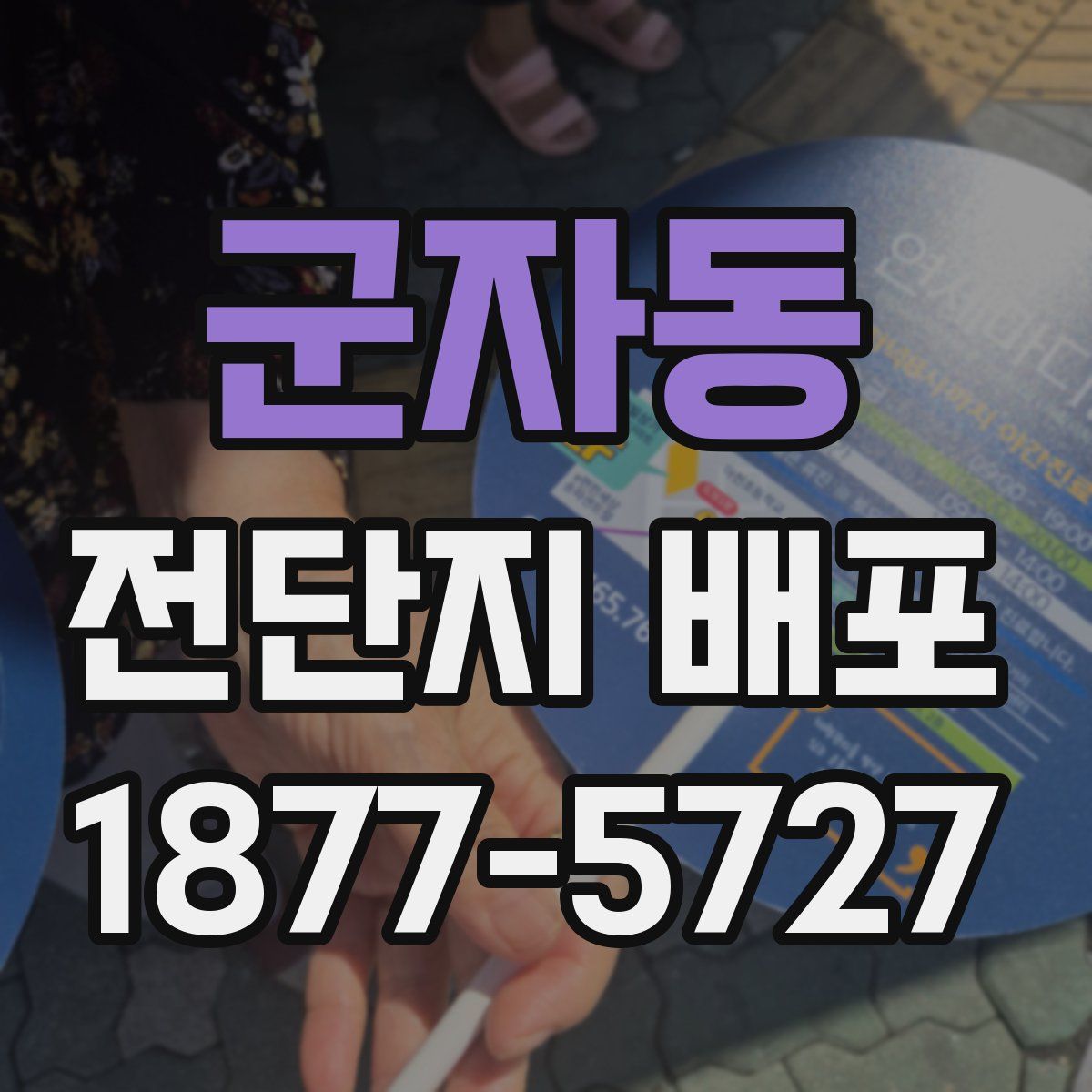 군자동 전단지 배포