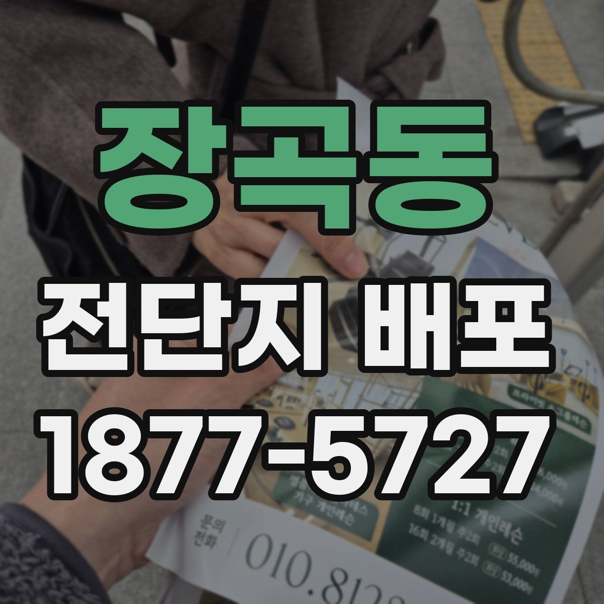 장곡동 전단지 배포