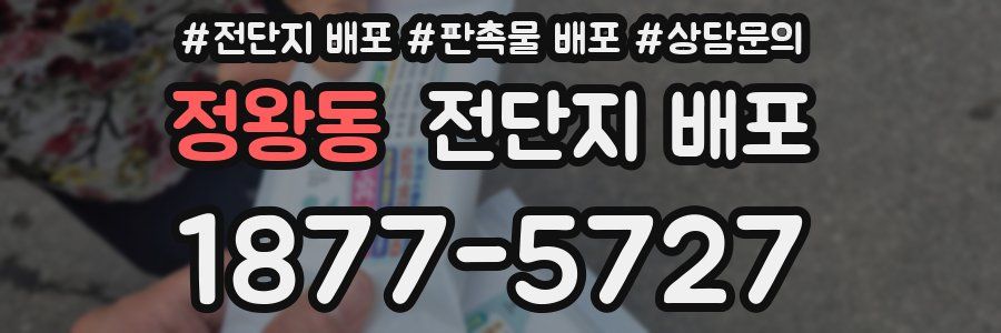 정왕동 전단지 배포
