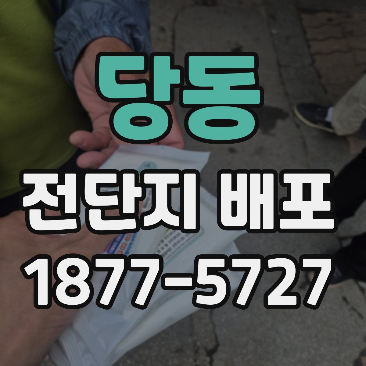 당동 전단지 배포