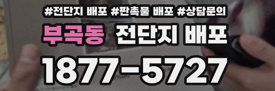 부곡동 전단지 배포