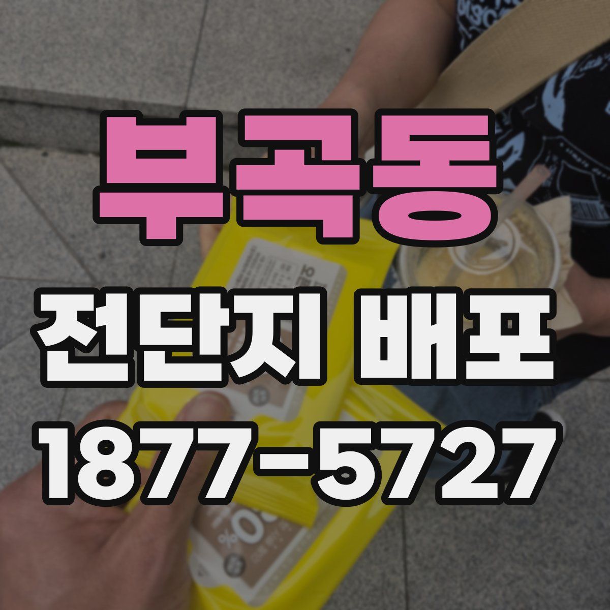 부곡동 전단지 배포