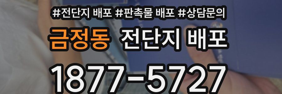 금정동 전단지 배포
