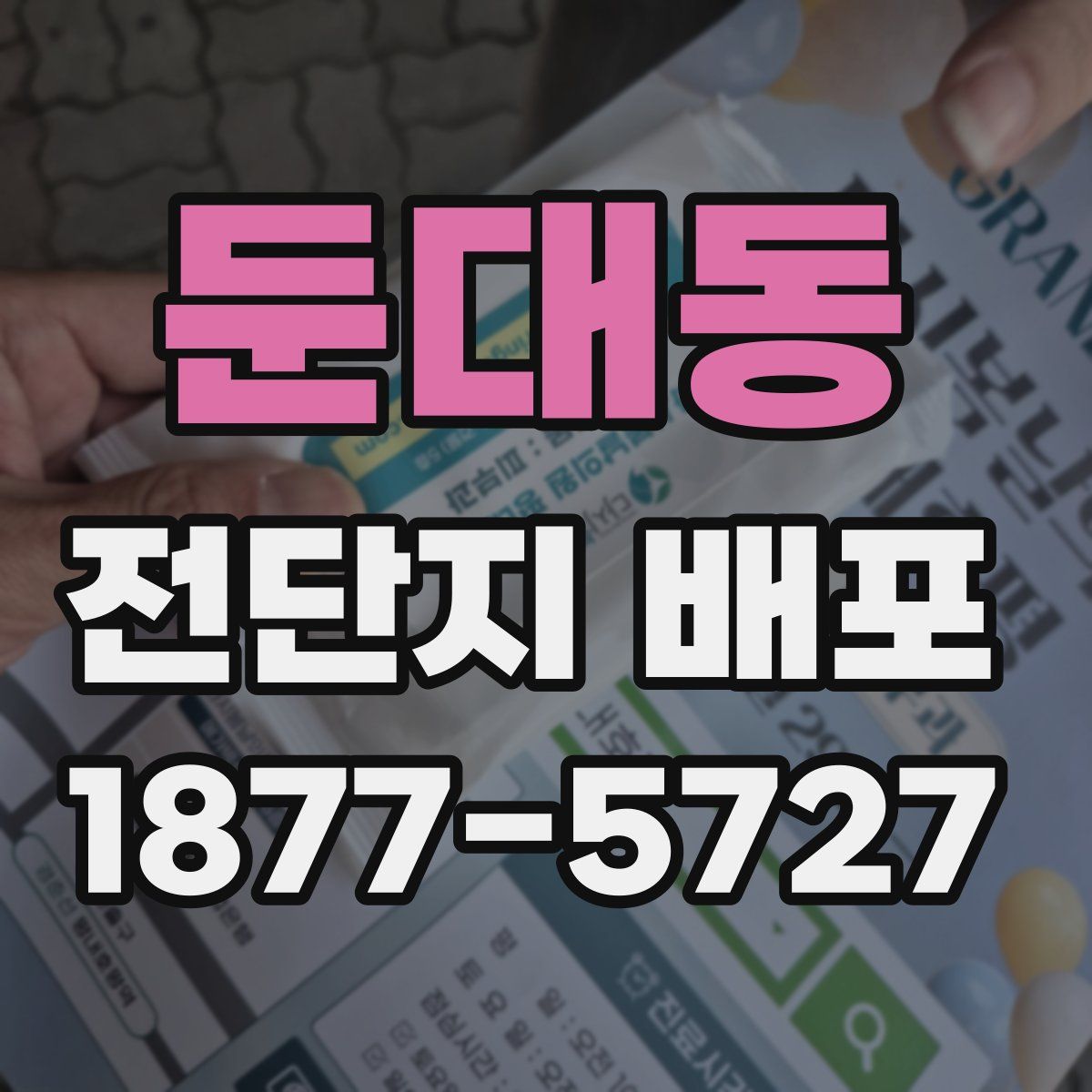 둔대동 전단지 배포