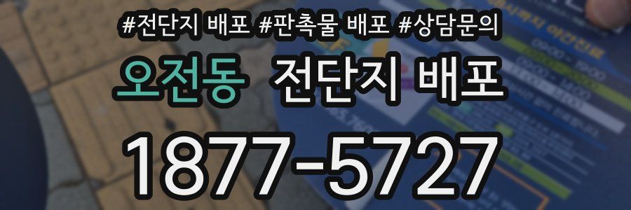오전동 전단지 배포