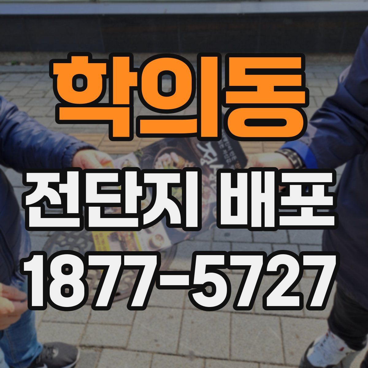 학의동 전단지 배포