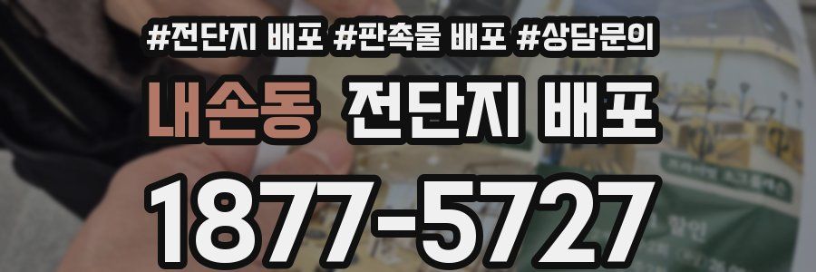 내손동 전단지 배포