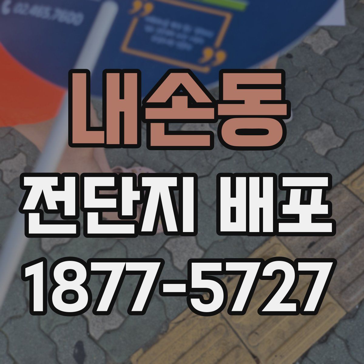 내손동 전단지 배포