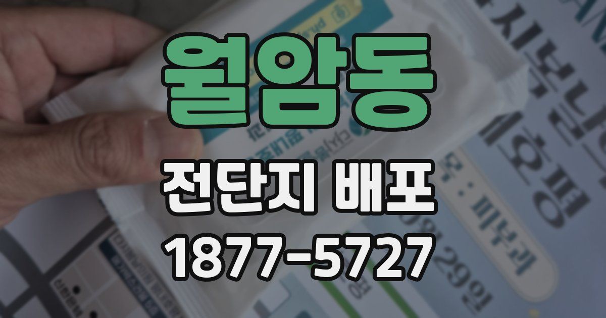 월암동 전단지 배포
