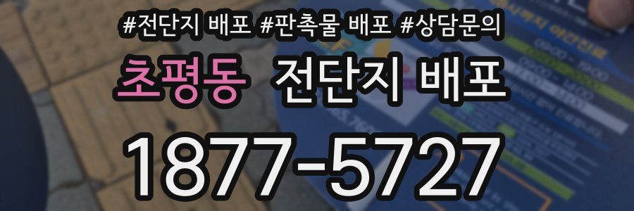 초평동 전단지 배포