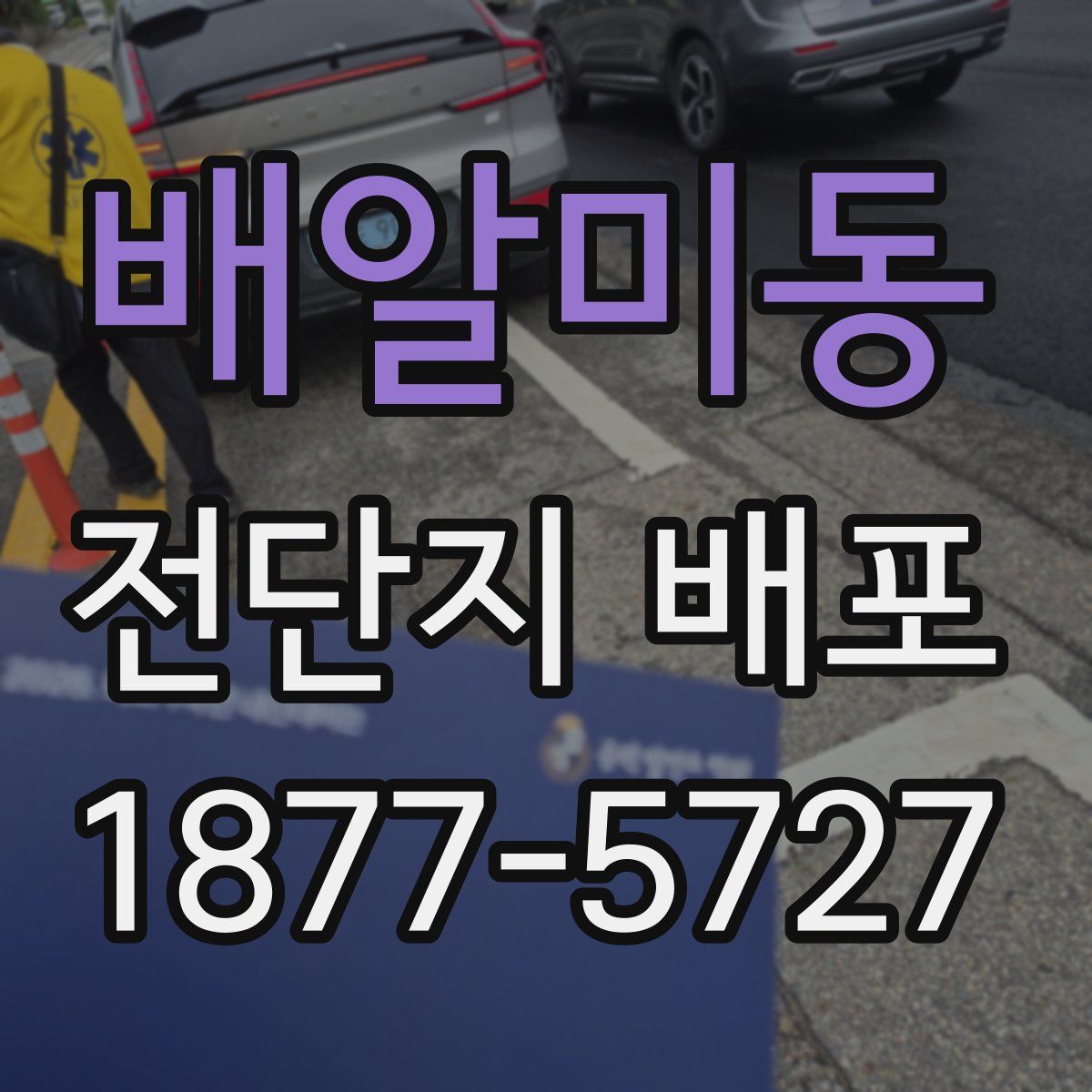 배알미동 전단지 배포
