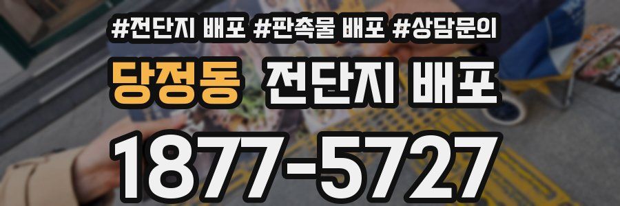 당정동 전단지 배포