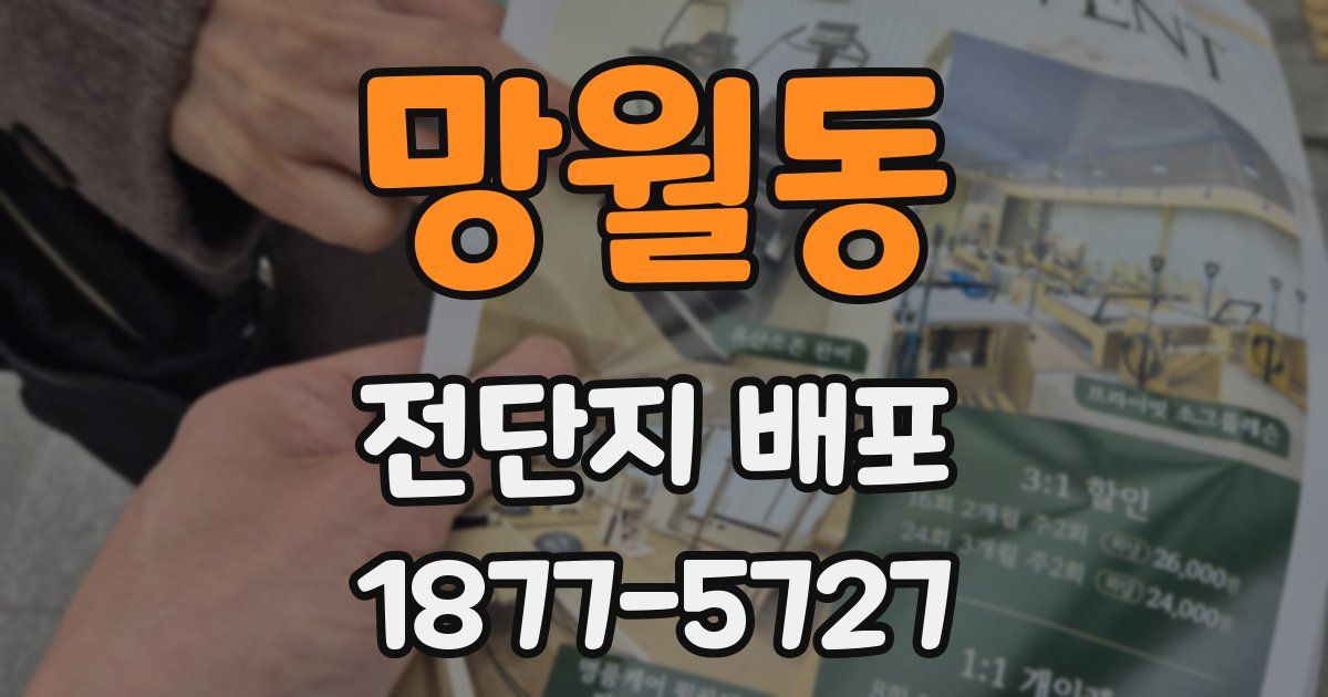 망월동 전단지 배포