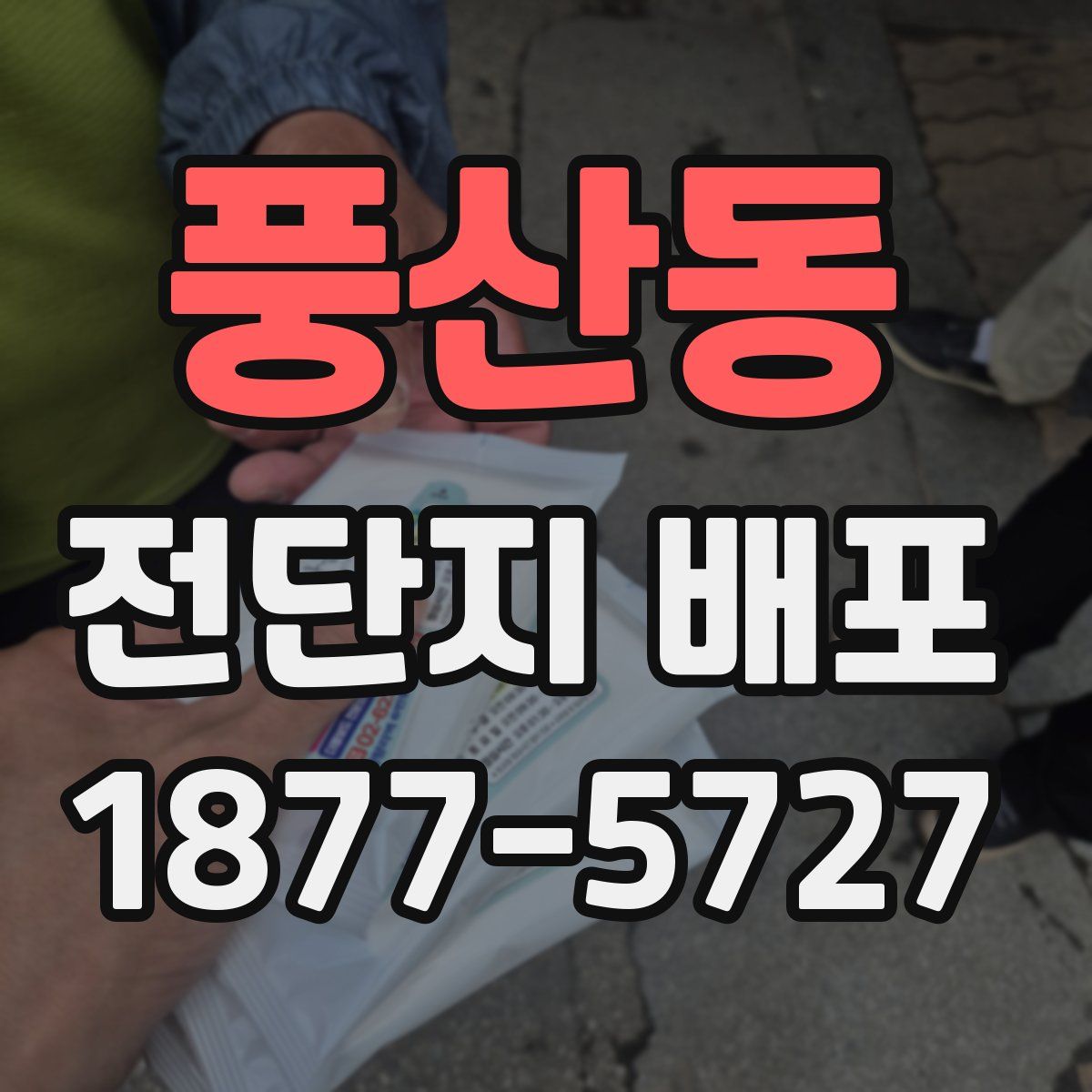풍산동 전단지 배포